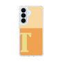 スリムプロテクションケース［ オリジナル - initial two tone - T orange ］