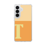 スリムプロテクションケース［ オリジナル - initial two tone - T orange ］
