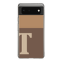 スリムプロテクションケース［ オリジナル - initial two tone - T brown ］