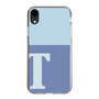 スリムプロテクションケース［ オリジナル - initial two tone - T blue ］