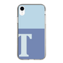 スリムプロテクションケース［ オリジナル - initial two tone - T blue ］