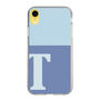スリムプロテクションケース［ オリジナル - initial two tone - T blue ］