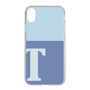 スリムプロテクションケース［ オリジナル - initial two tone - T blue ］