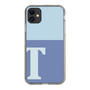 スリムプロテクションケース［ オリジナル - initial two tone - T blue ］