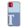 スリムプロテクションケース［ オリジナル - initial two tone - T blue ］