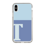 スリムプロテクションケース［ オリジナル - initial two tone - T blue ］