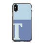 スリムプロテクションケース［ オリジナル - initial two tone - T blue ］