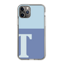 スリムプロテクションケース［ オリジナル - initial two tone - T blue ］