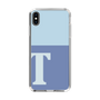 スリムプロテクションケース［ オリジナル - initial two tone - T blue ］