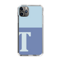 スリムプロテクションケース［ オリジナル - initial two tone - T blue ］