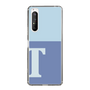 スリムプロテクションケース［ オリジナル - initial two tone - T blue ］