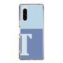 スリムプロテクションケース［ オリジナル - initial two tone - T blue ］