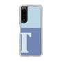 スリムプロテクションケース［ オリジナル - initial two tone - T blue ］