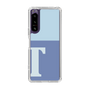 スリムプロテクションケース［ オリジナル - initial two tone - T blue ］