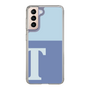 スリムプロテクションケース［ オリジナル - initial two tone - T blue ］