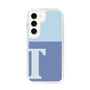 スリムプロテクションケース［ オリジナル - initial two tone - T blue ］
