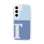 スリムプロテクションケース［ オリジナル - initial two tone - T blue ］