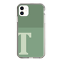 スリムプロテクションケース［ オリジナル - initial two tone - T green ］