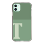 スリムプロテクションケース［ オリジナル - initial two tone - T green ］