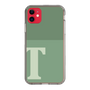 スリムプロテクションケース［ オリジナル - initial two tone - T green ］