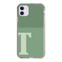 スリムプロテクションケース［ オリジナル - initial two tone - T green ］