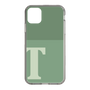 スリムプロテクションケース［ オリジナル - initial two tone - T green ］