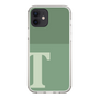 スリムプロテクションケース［ オリジナル - initial two tone - T green ］