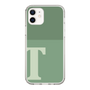 スリムプロテクションケース［ オリジナル - initial two tone - T green ］