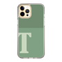 スリムプロテクションケース［ オリジナル - initial two tone - T green ］