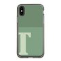 スリムプロテクションケース［ オリジナル - initial two tone - T green ］