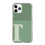 スリムプロテクションケース［ オリジナル - initial two tone - T green ］