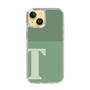 スリムプロテクションケース［ オリジナル - initial two tone - T green ］