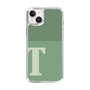 スリムプロテクションケース［ オリジナル - initial two tone - T green ］