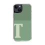 スリムプロテクションケース［ オリジナル - initial two tone - T green ］