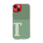 スリムプロテクションケース［ オリジナル - initial two tone - T green ］