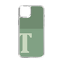 スリムプロテクションケース［ オリジナル - initial two tone - T green ］