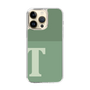スリムプロテクションケース［ オリジナル - initial two tone - T green ］