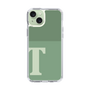 スリムプロテクションケース［ オリジナル - initial two tone - T green ］