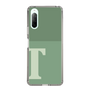 スリムプロテクションケース［ オリジナル - initial two tone - T green ］