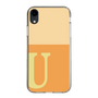 スリムプロテクションケース［ オリジナル - initial two tone - U orange ］