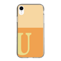 スリムプロテクションケース［ オリジナル - initial two tone - U orange ］