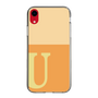 スリムプロテクションケース［ オリジナル - initial two tone - U orange ］