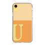 スリムプロテクションケース［ オリジナル - initial two tone - U orange ］