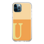スリムプロテクションケース［ オリジナル - initial two tone - U orange ］