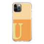 スリムプロテクションケース［ オリジナル - initial two tone - U orange ］