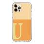スリムプロテクションケース［ オリジナル - initial two tone - U orange ］