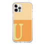 スリムプロテクションケース［ オリジナル - initial two tone - U orange ］