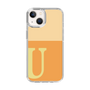 スリムプロテクションケース［ オリジナル - initial two tone - U orange ］