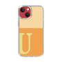 スリムプロテクションケース［ オリジナル - initial two tone - U orange ］