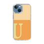 スリムプロテクションケース［ オリジナル - initial two tone - U orange ］
